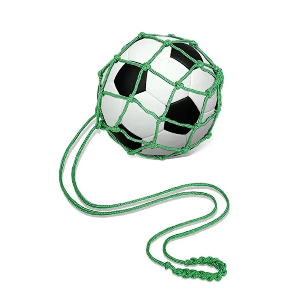 Tasca per rete da calcio per allenatore automatico per calcio giovanile Borsa da basket in rete di nylon per sport all'aria aperta professionale Borsa da trasporto per pallone da calcio in rete solida