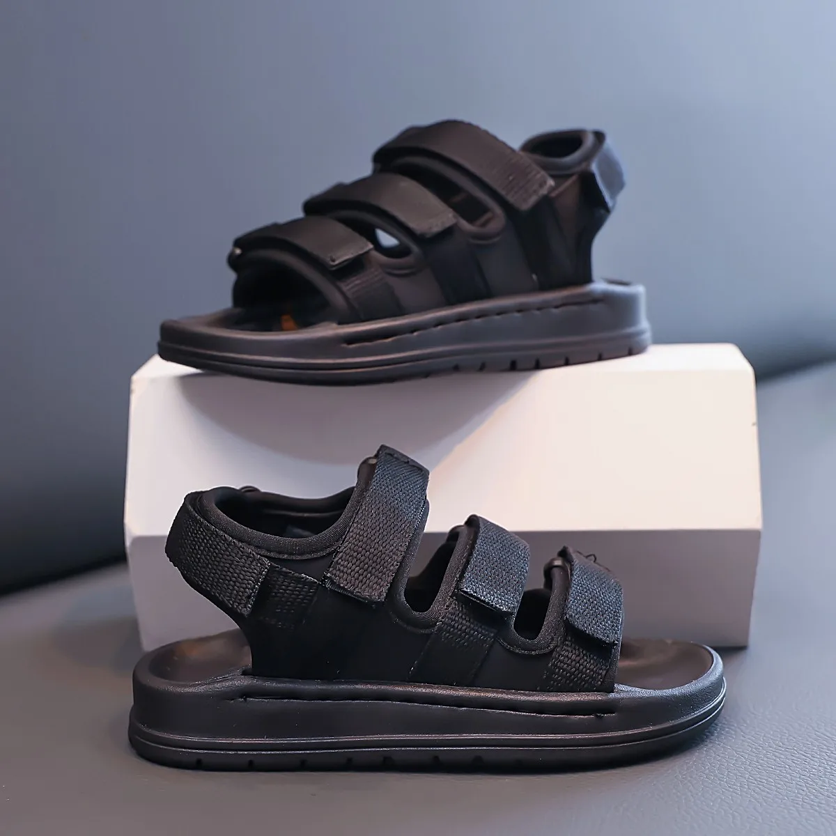 

27-37 2025 Big Boys Shoes for Kids Children's Sandals for Boy Summer Beach Non-slip Soft Bottom Fashion Children's Sports Shoes
