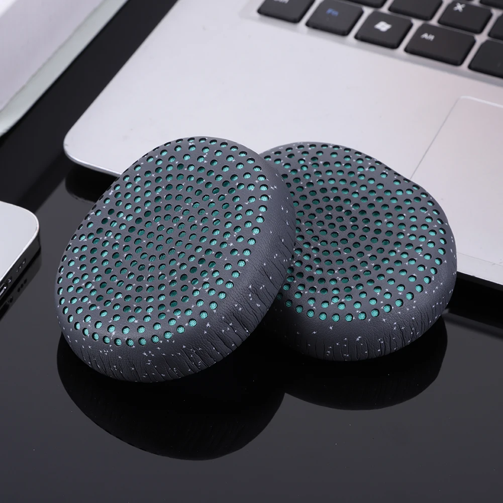 1 Pair Replacement Earpads Memory Foam Headphone Earpads Protein Leather Ear Cups Cover for Skullcandy Riff Wireless Headphones