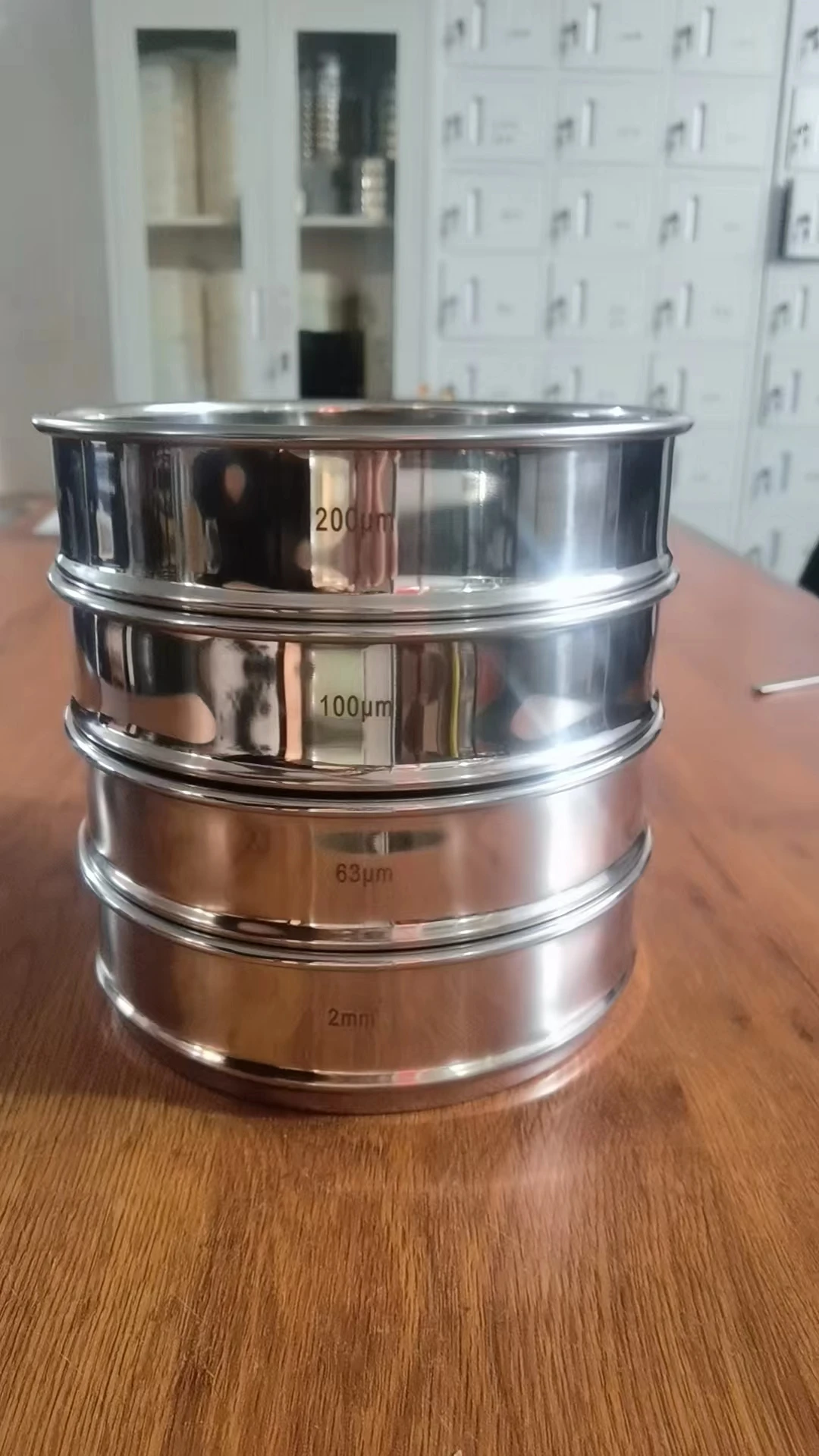 High Precision 200mm 300mm 400mm Diameter 1~7 Layers Ultrasonic Laboratory Sieve Shaker for Salt