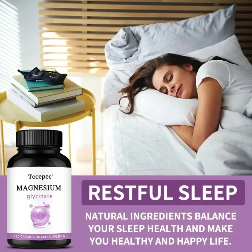 Magnesium Glycinate, Support Sleep & Heart | Mag Supplements for Cramps, Muscle & Calm
