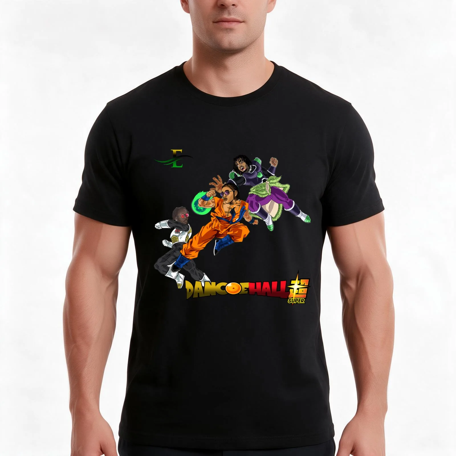 DANCEHALL SUPER EBAZON T-Shirt Summer Casual Cotton Tee Oversized Streetwear Tops Vintage Graphic Print Unisex Men Women