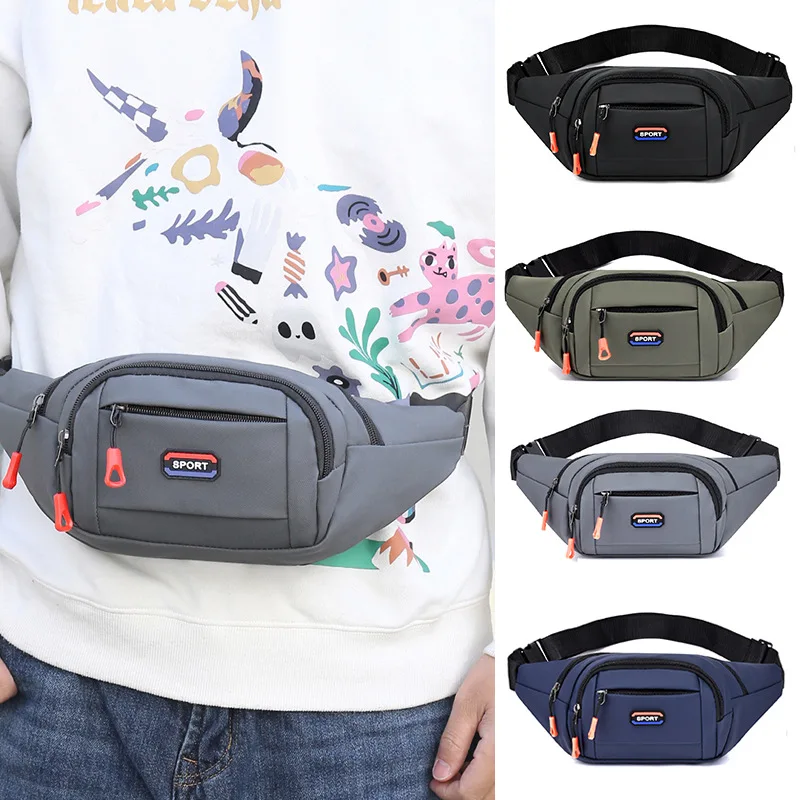 New Men's Chest Bag Fashion Korean-Style Casual Sports Water-Proof Shoulder Crossbody Bag Cross Body Chest Bag For Male Female