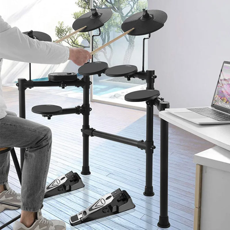 Portable Electric Drum Kit 7 Pad Electronic Drums Set Adults Beginner Practice Music Drum Professional Musical Instrument Drums