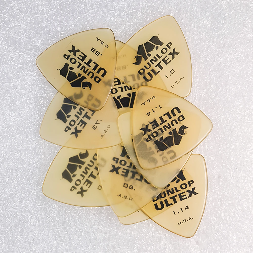Dunlop-plúa triangular Ultex para guitarra, 0,6/0,73/0,88/1,0/1,14mm, bajo, acústico, eléctrico, clásico, accesorios para guitarra 426R