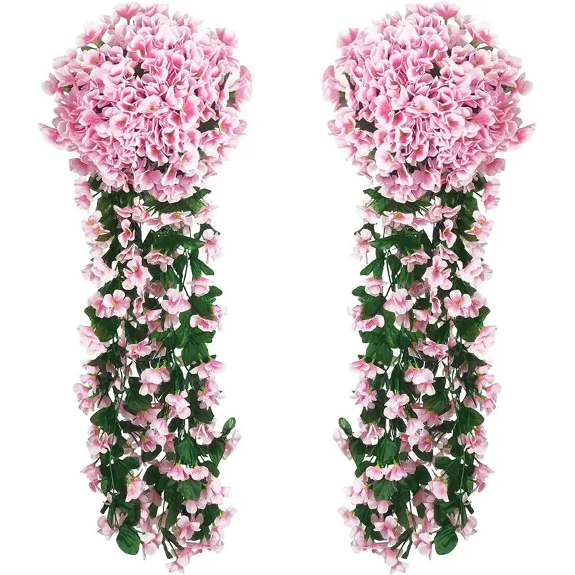 

1pc Artificial Flowers Long Vine Roses Home Yard Wedding Outdoor Garden Courtyard Arch Wall Diy Decor Photography Festival Party