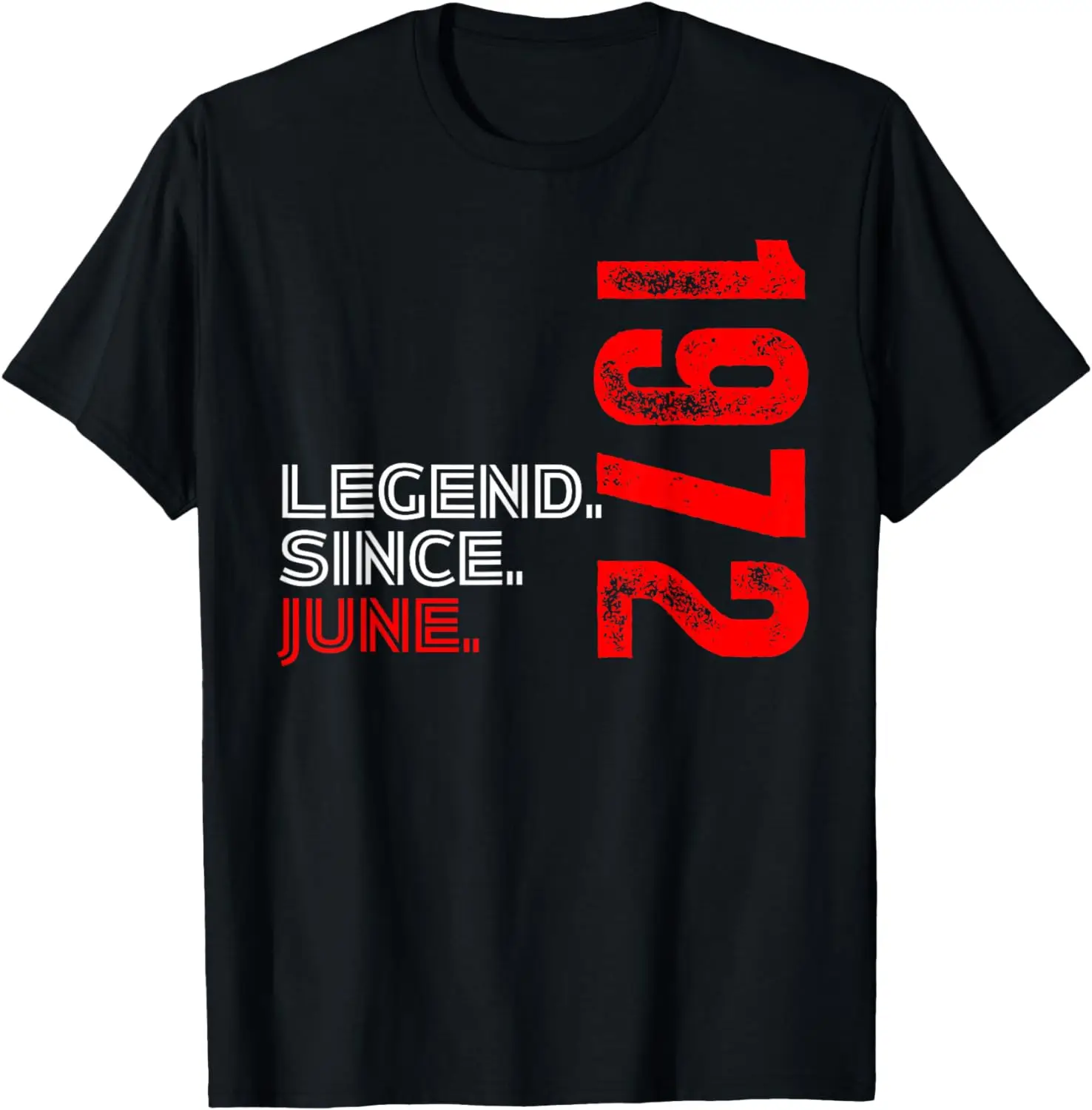

Born In June 1972 Vintage Birthday Legend Since June 1972 T-Shirt