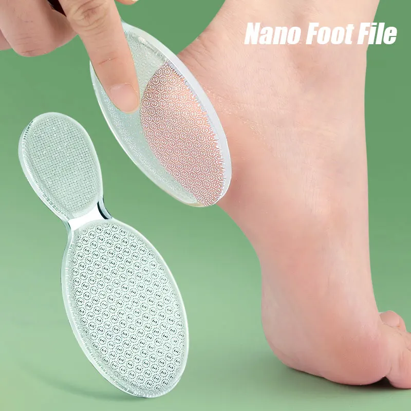 

1/3Pcs Portable Clear Nano Foot File Reusable Foot Scrubber for Dead Skin Removal Professional Foot & Nail Care Pedicure Tools