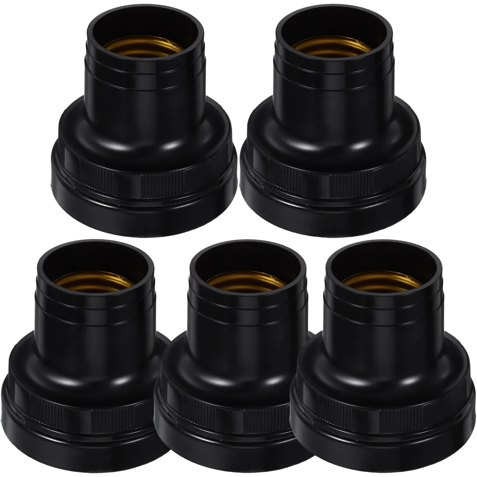 

5Pcs Screw in Lamp Base Holder Replacement Easy Install Stable Fit for Household Wall Light Fixtures Lamp Socket Repair Parts