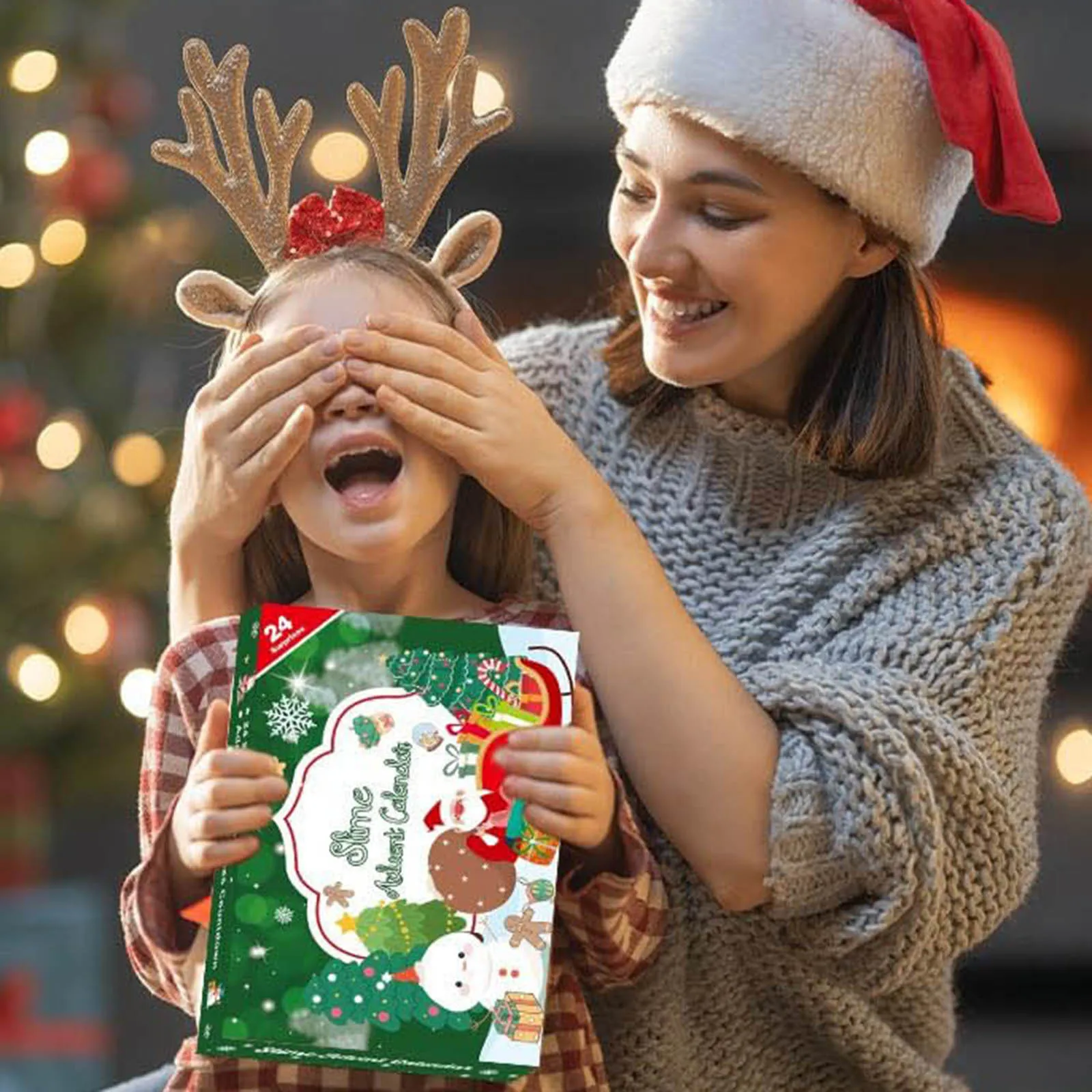 Countdown Clocks Christmas Countdown Calendar Surprise With DIY Mud Set Fun Gifts For Children Toys For Digital Timer Classroom