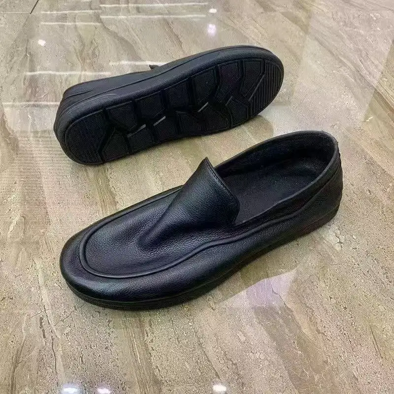 Men's High-end Leather Formal Shoe Comfortable Business Casual Oxford Shoes Fashionable and Soft Loafers Walking Driving Shoes