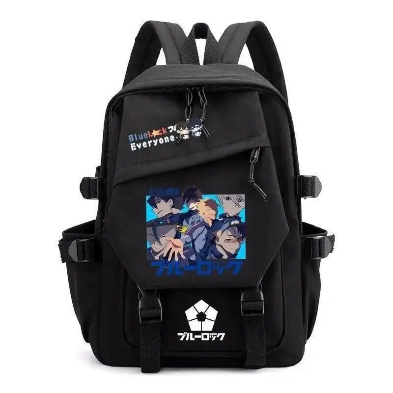 

Anime Game Black Green Pink White Blue Lock Student Teens School Bags Large Capacity Mochilas Backpacks For