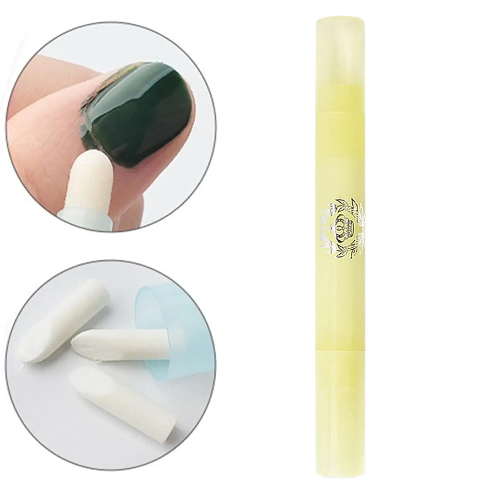 Limpador de caneta corretora de remoção de esmalte com ponta de substituição ferramenta de manicure