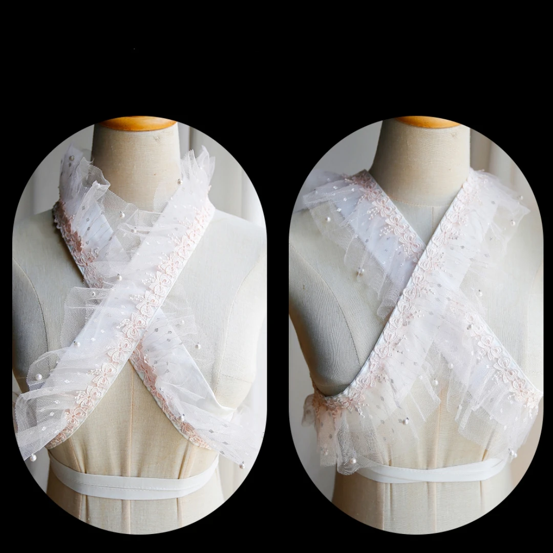 Japanese Kimono Yukata Accessories Lace Jin Collar Beauty Pseudo Semi Jin Dual-purpose Styling