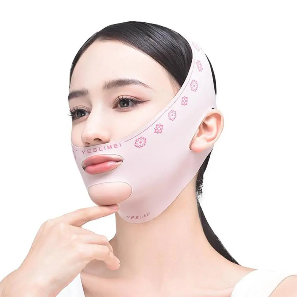 Bandage amincissant élastique respirant pour le visage pour femme, ligne en V, spoage du visage, ceinture de levage du ruisseau et des joues, sangle de massage facial, soins de la peau