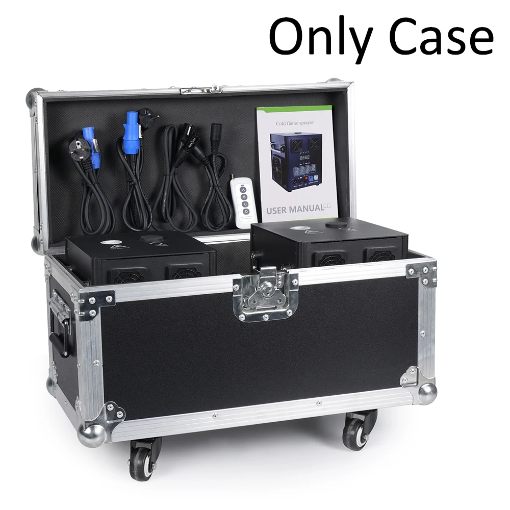 Fieryzeal Only Flight Case for (2) Cold Spark Machine Gator Cases Flycase For DJ Disco KTV Party Airline Case Stage Equipment