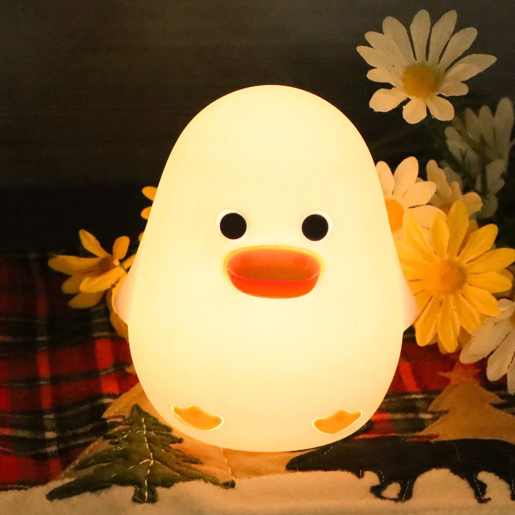 

Remote Control Silicone Night Light Duck Animal Lamp for Kids Bedroom Nursery Room Decor - Cute Baby Nightlight for Girls