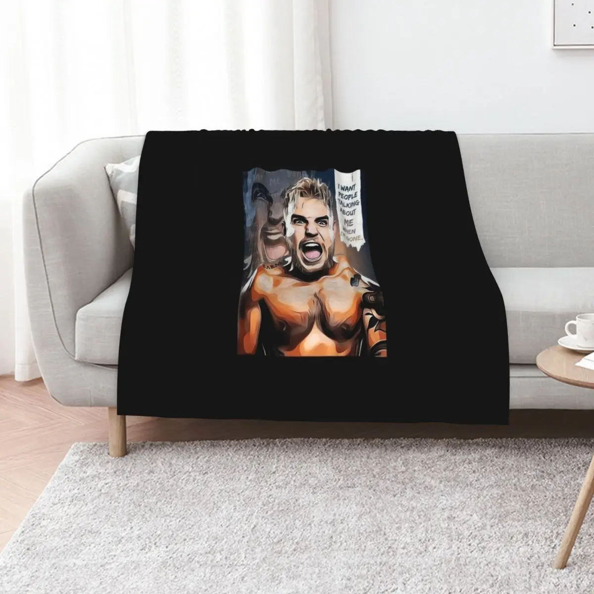 

Jake Paul Vs Naysayers Throw Blanket For Baby sofa bed Large Shaggy Blankets