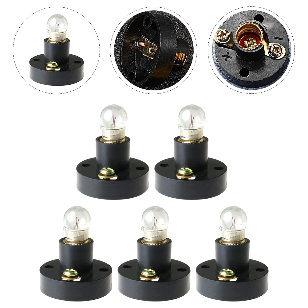 1Set Screw Light Bulb Holder Base Lamp Socket Experiment Use with Durable Material Physics Educational Lighting