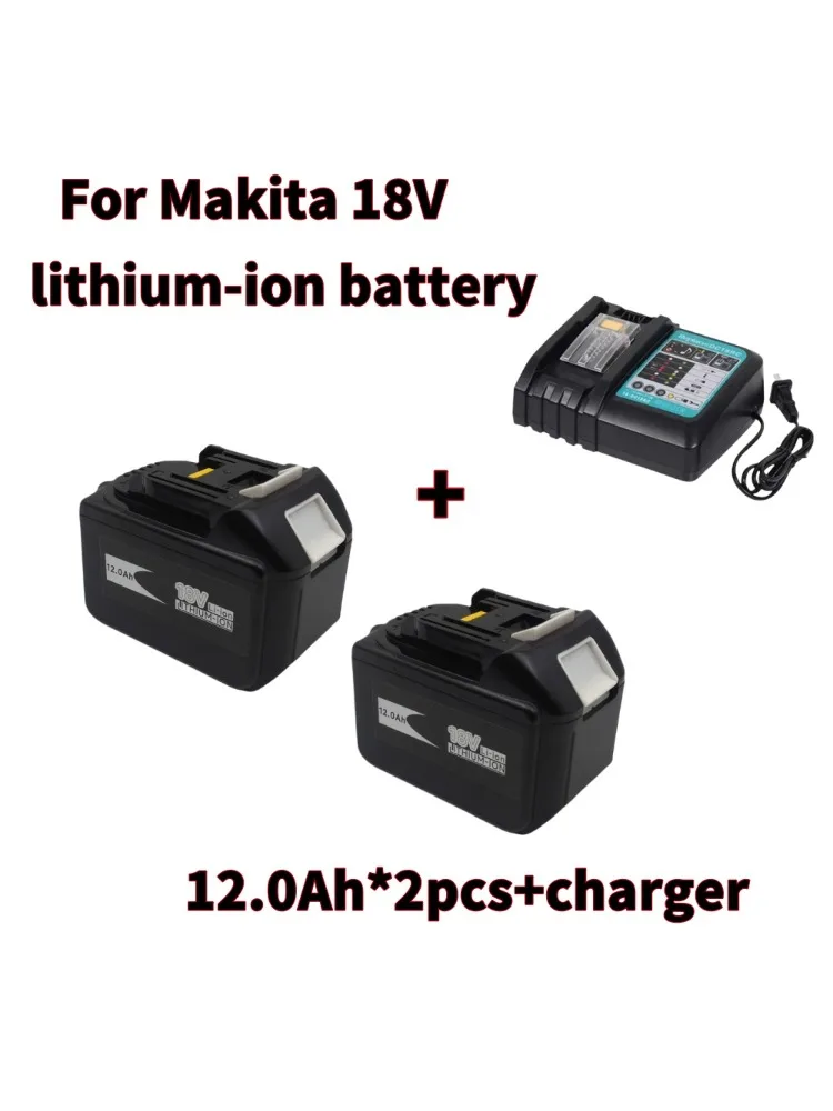 12,0Ah-18V Lithium-Ionen-Ersatzakku, Geeignet für Makita LXT400, BL1860B, BL1860 und BL1850 Serien-Elektrowerkzeuge