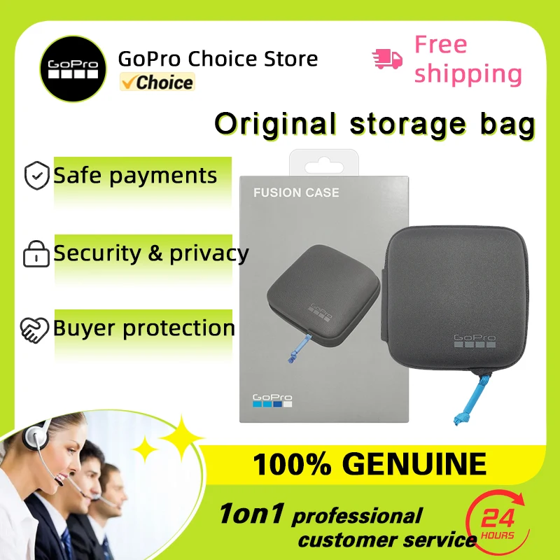 GoPro Case Original storage bag for HERO13 12 11 10 9 Black MAX Fusion 360° Action camera Go Pro Original accessory storage box