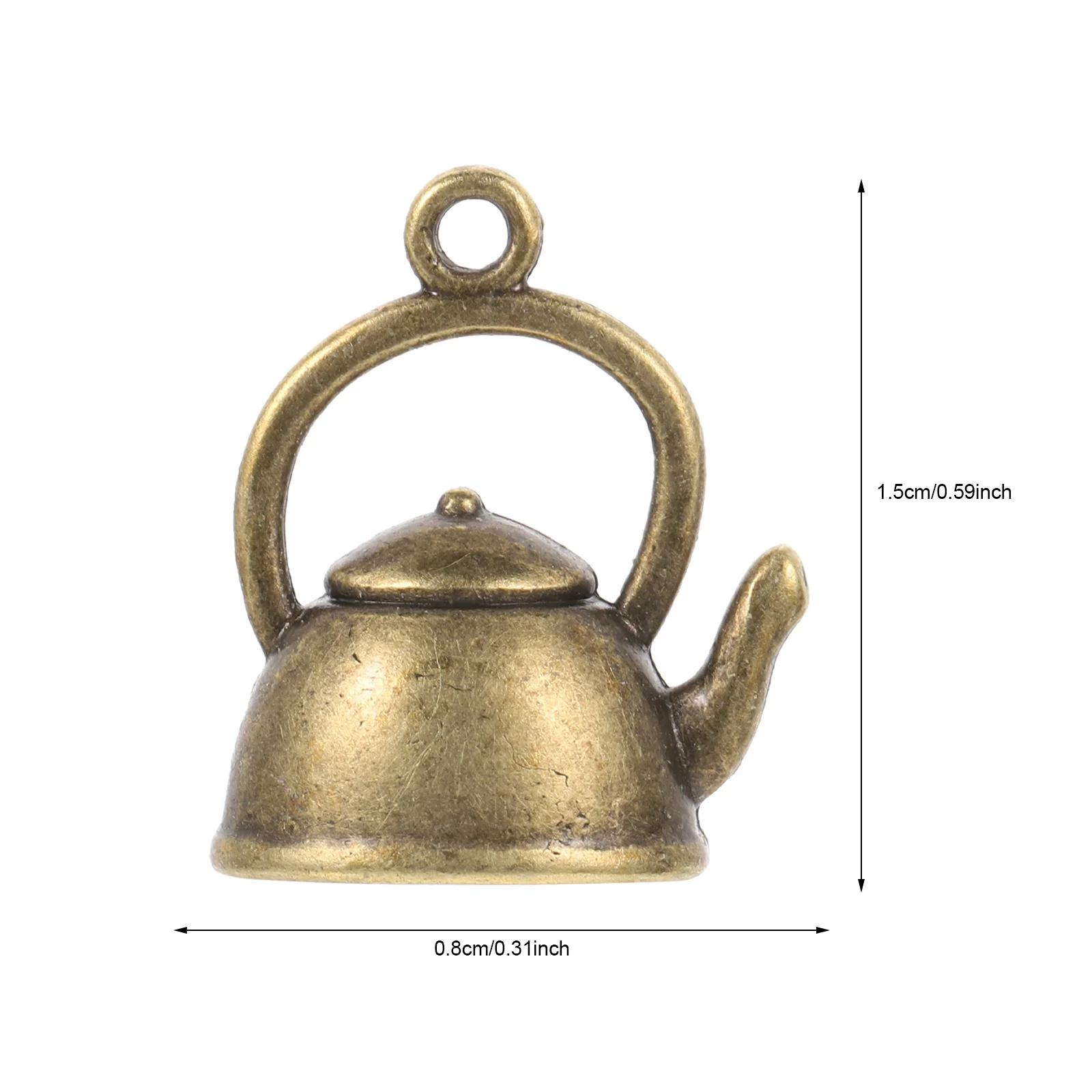 

50Pcs Small Teapot Charms Alloy DIY Jewelry Making Supplies for Earrings Necklaces Bracelets Kettle Pendant Small Teapot Charms