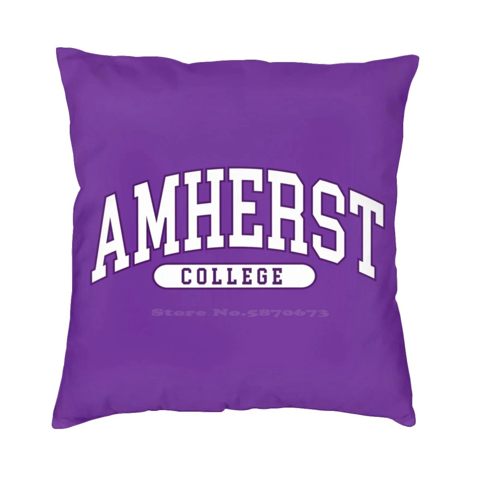 

Футболка с изогнутым шрифтом Amherst-College, хлопковая футболка Amherst College Scollegestuff