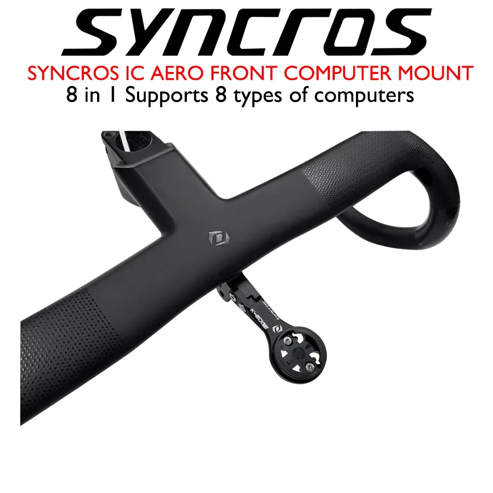 Syncros CNC Alloy GPS/Computer Mount do kierownic szosowych CRESTON IC SL AERO - obsługa Wahoo, Gamin, Bryton, Giant, Mio, Polar, Omata