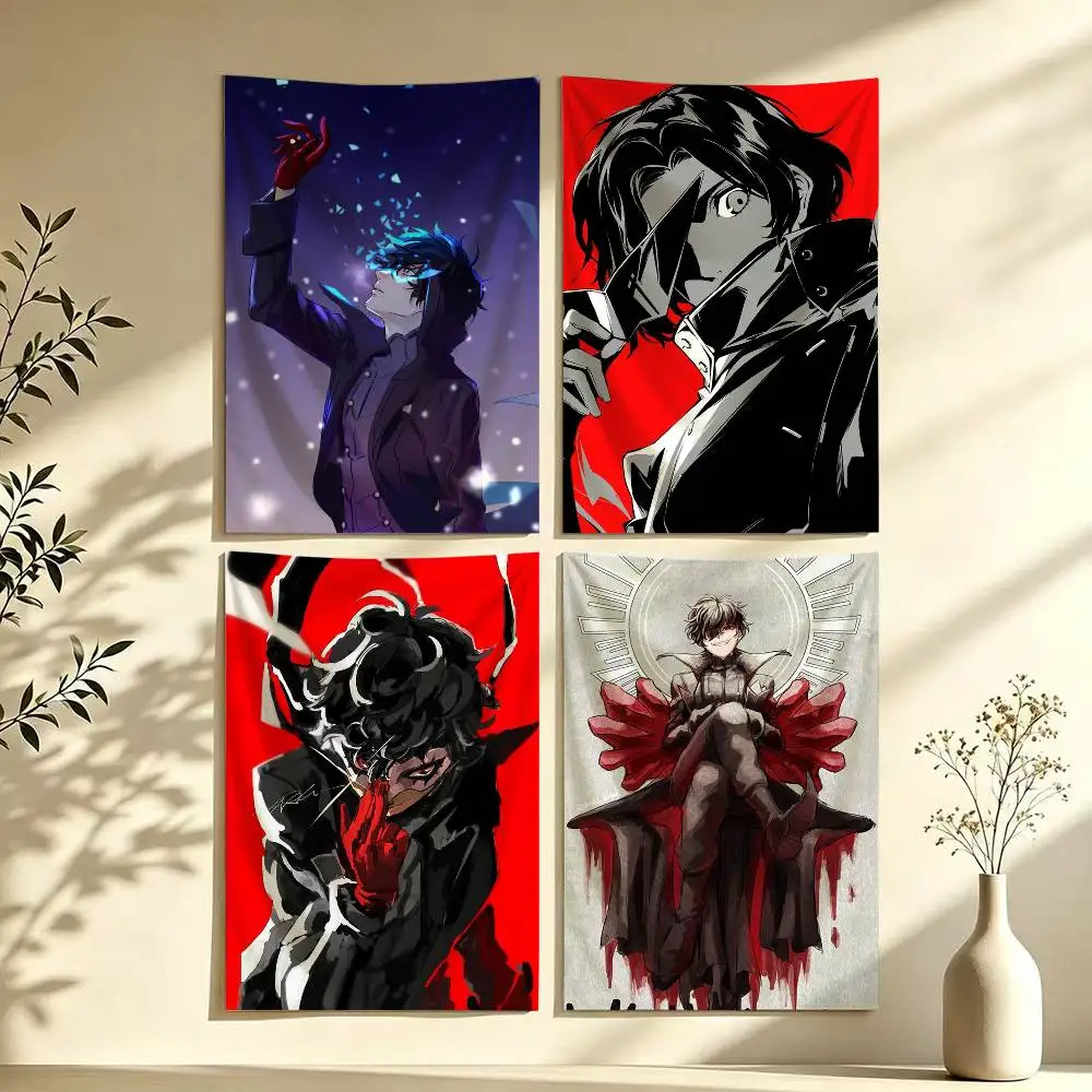 Anti-Hero p-persona 5 Royal Flag Digital Printing Banner for Garage Wall Out Door Decoration