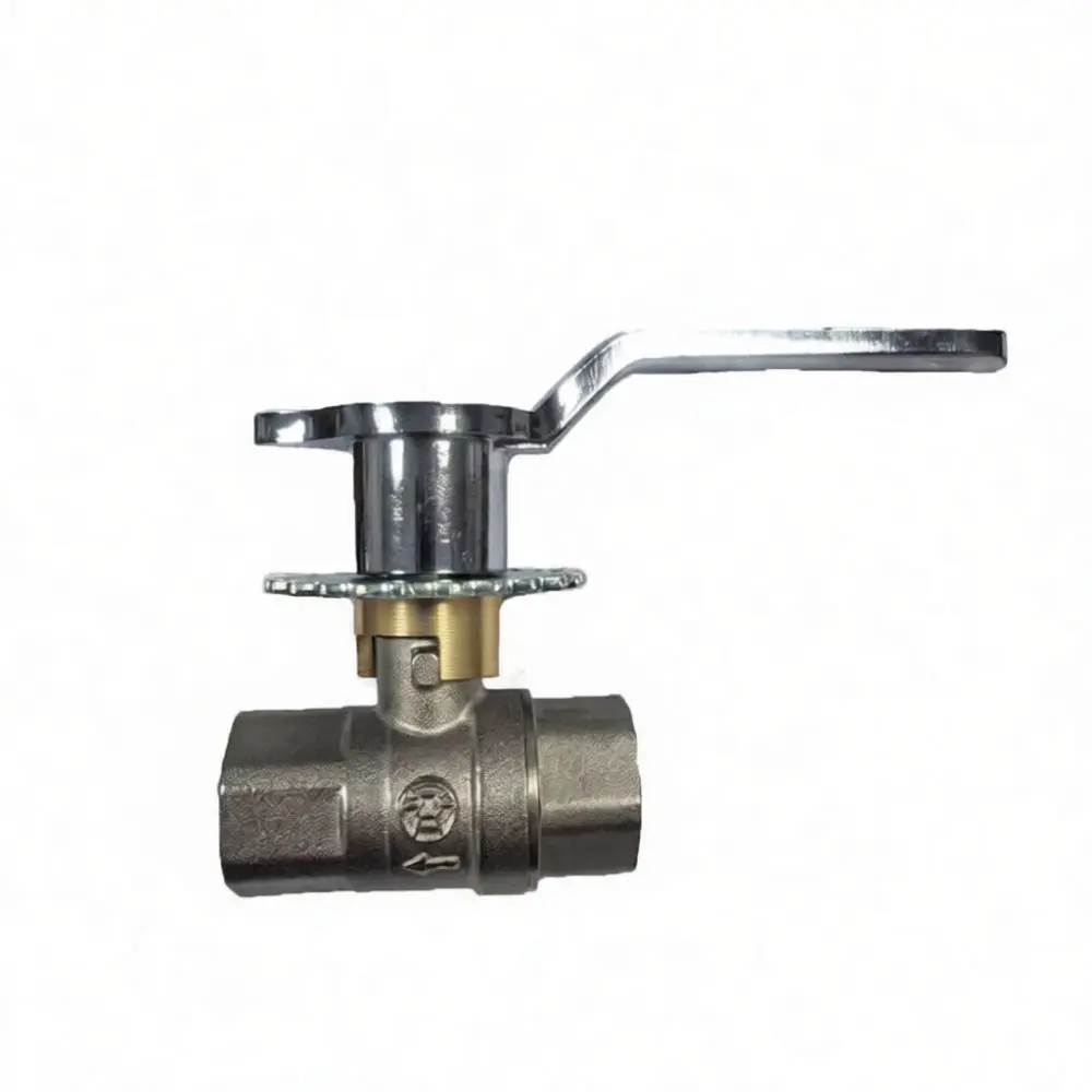 Professional Brass Gas Valve 1/2 Inch Connector Soft Seal For Commercial Kitchen Stove Pipe Flow Control Component