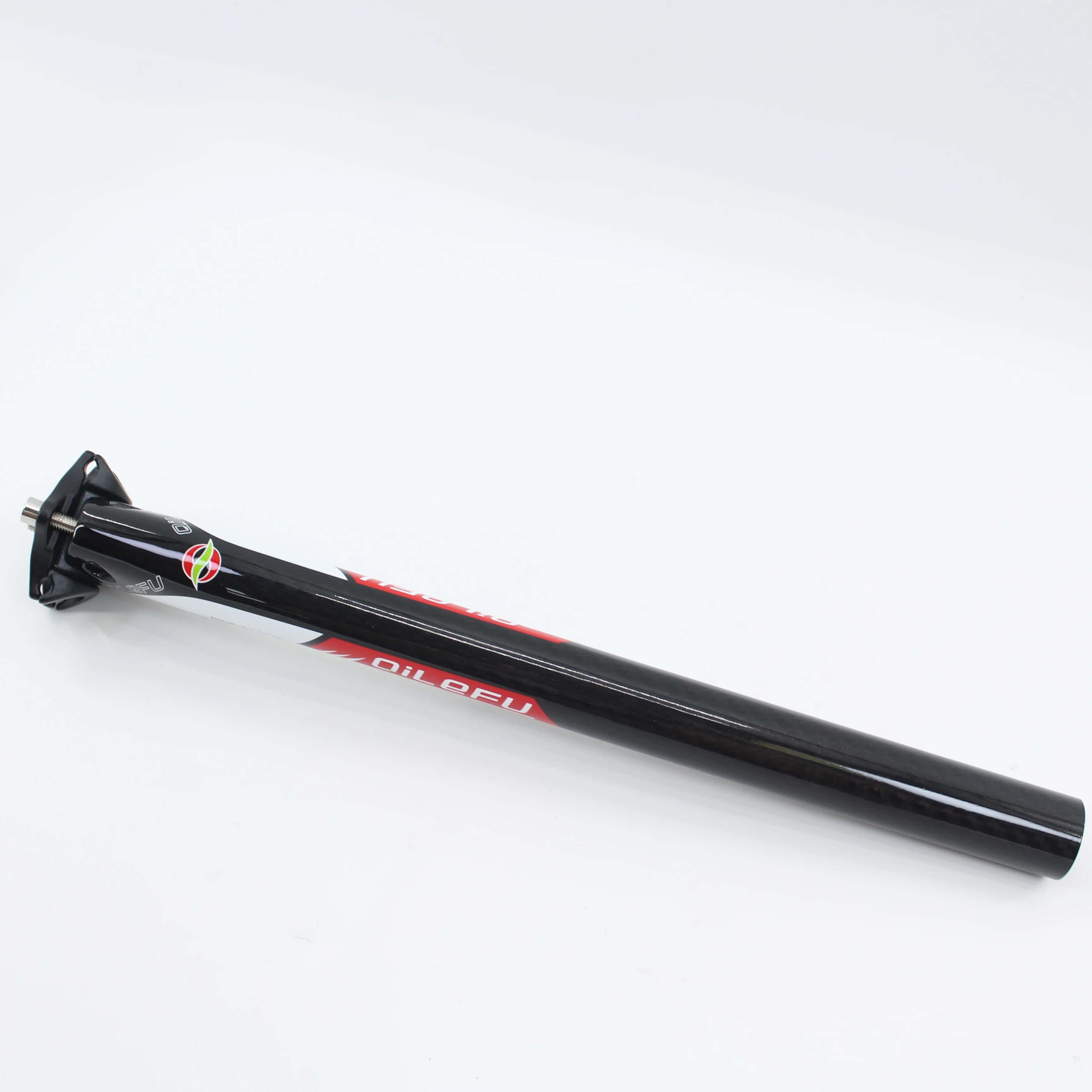 New QILEFU Road bike 3K full carbon seatpost Mountain carbon bicycle seatpost MTB 27.2/30.8/31.6*350/400mm 25mm offset seat post
