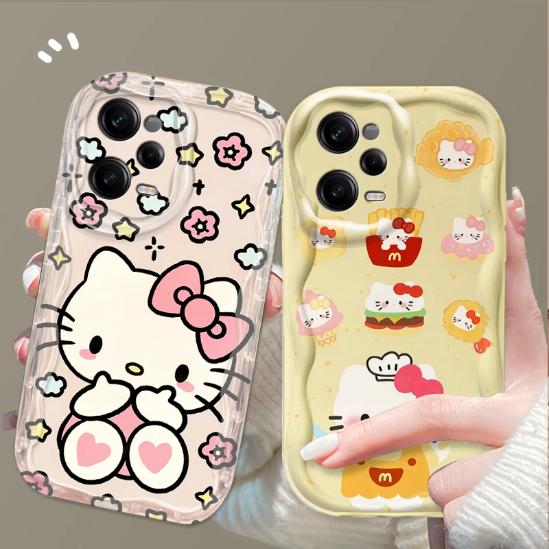Cute Pink Hello Kitty Phone Case for Xiaomi Redmi Note 14 13 12 11 10 9 Pro Plus 14S 12S 11S 10S 9S Redmi 14C 14R 13C 12 4G 5G