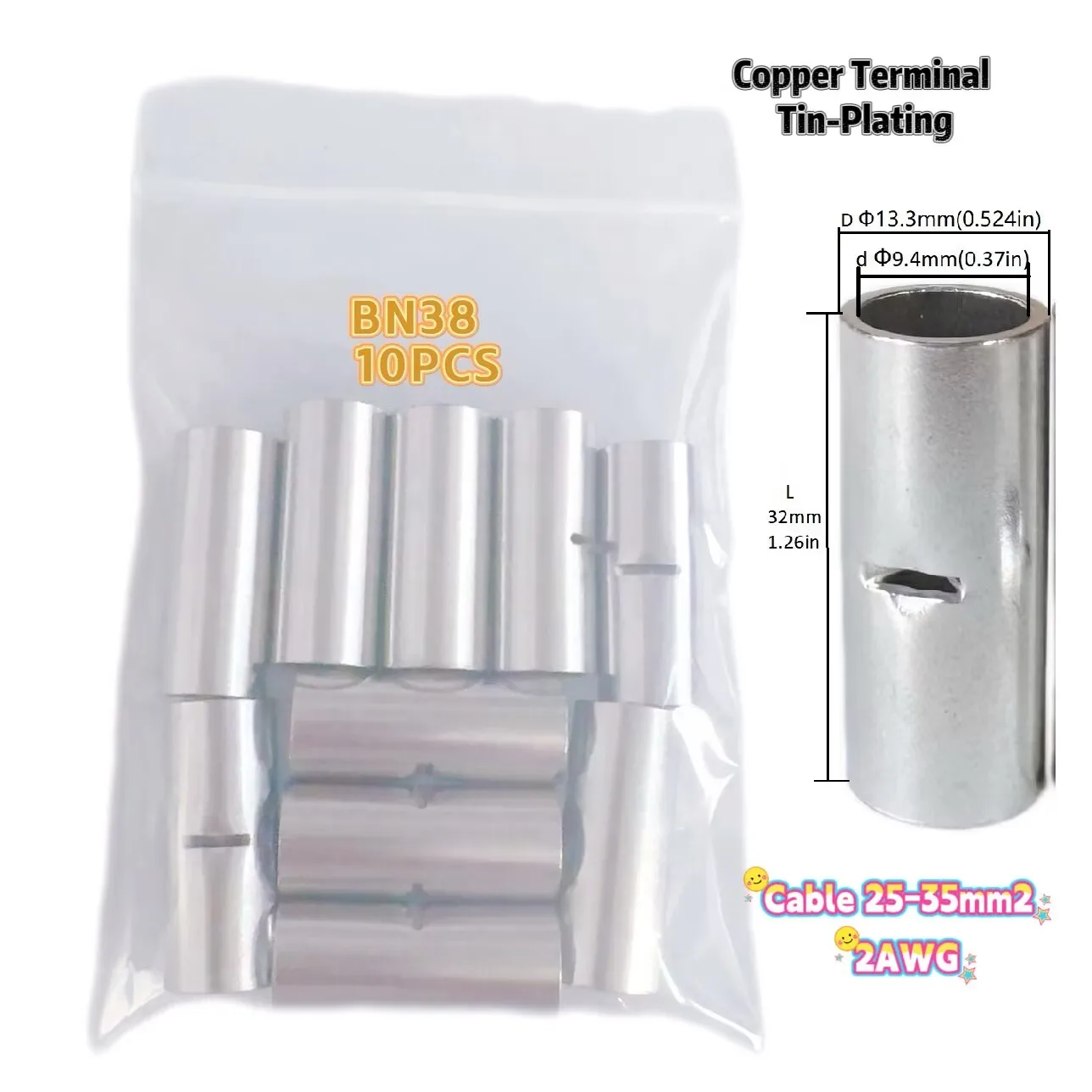 10-Piece, 2Awg,25-3…