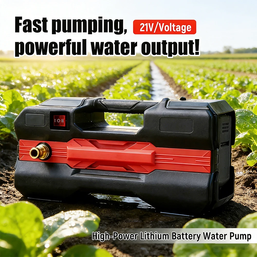 Tungfull Rechargeable Lithium Battery Garden Water Pump 150M Head for Home Garden Farm Vegetable Field Outdoor Irrigation Tool