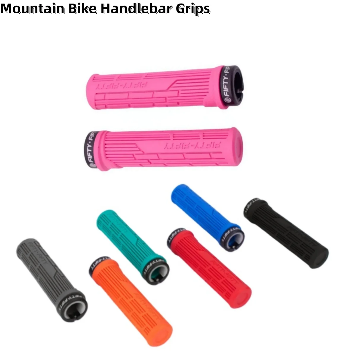FIFTY-FIFTY MTB-Fahrradgriffe, einzelne verriegelbare MTB-Griffe, weiche und bequeme Fahrradverriegelungsgriffe, rutschfeste Fahrradgriffe