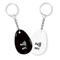 NFC Keychain RFID Epoxy Keychain Proximity Contactless Epoxy Smart RFID Keyfob HF13.56MHz NFC Epoxy Keychain