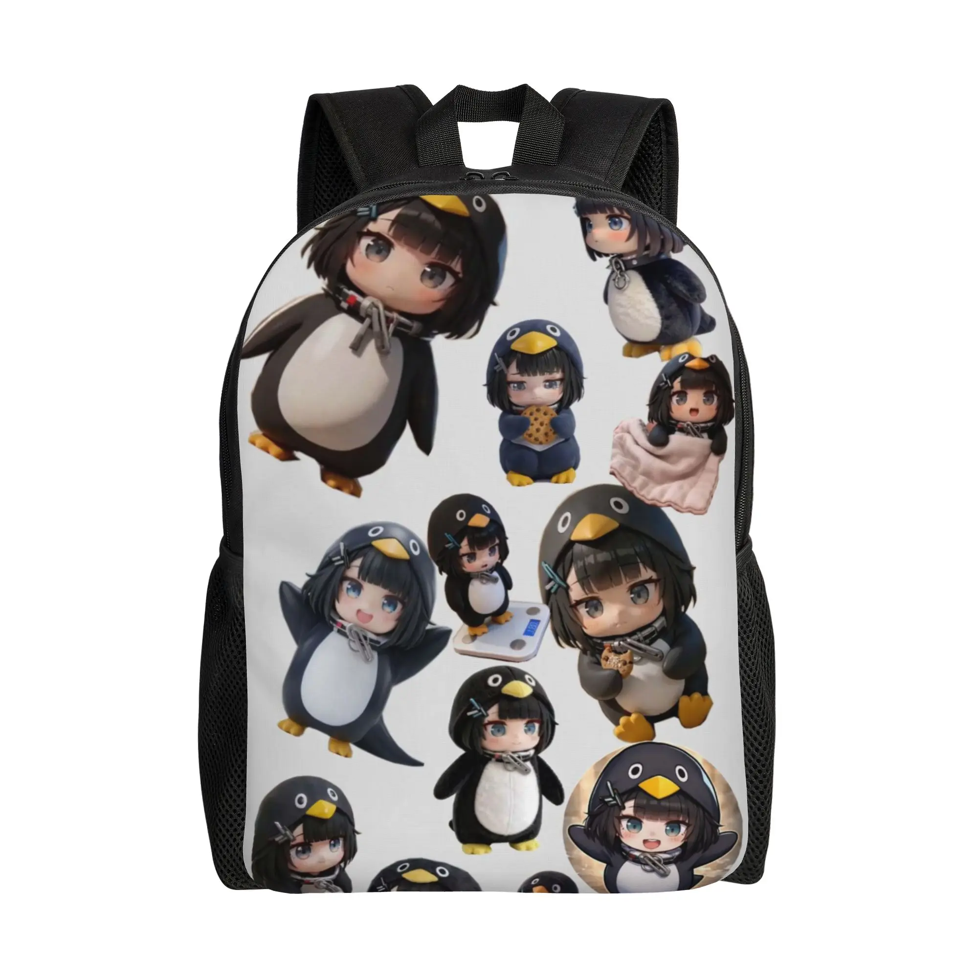 Laptop Bag Back to school season gugu gaga Penguin Anime Girl Stickers  High Street Backpack