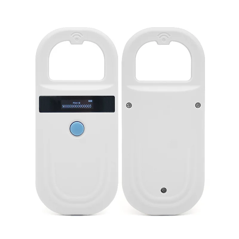 Handheld 134.2KHz 125kHz Animal RFID Reader Pet Cat Dog Microchip Scanner FDX-B Glass Chip USB/Bluetooth Tag Reader with Tags