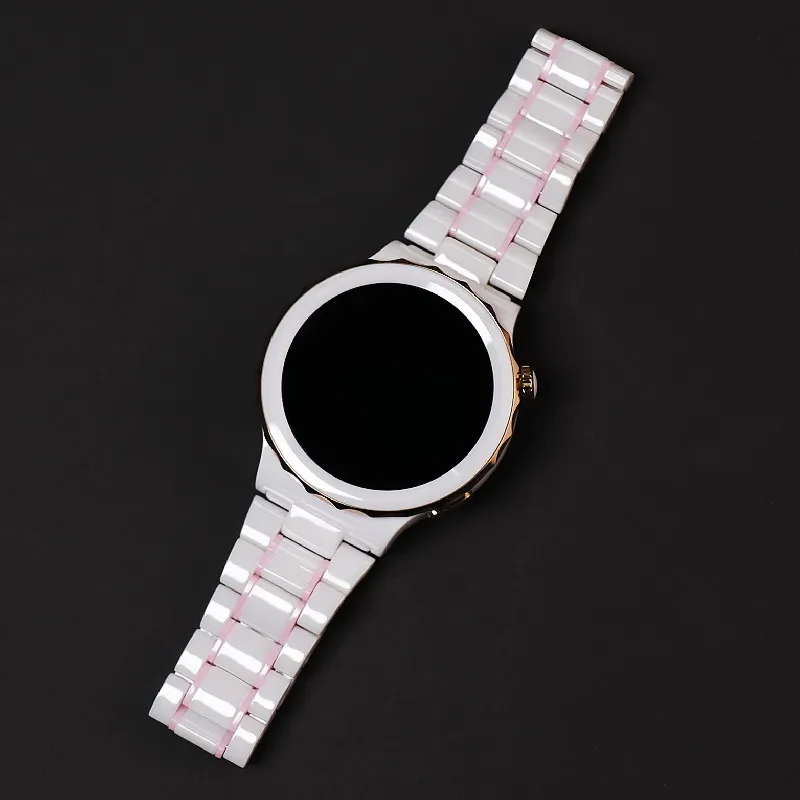 For Huawei Watch GT3 Pro Watch Strap Accessories Luxury Gold Silver White Ceramic Strap 20mm Wristband Belt