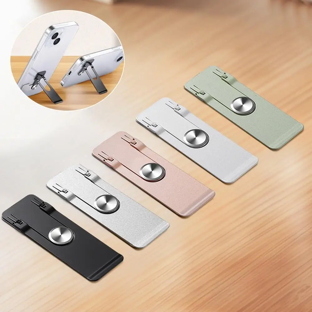 

Universal Phone Holder Bracket Phone Pad Back Sticker Magnetic Foldable Metal Alloy Desktop Phone Stand For IPhone 16 15 14 U1F6