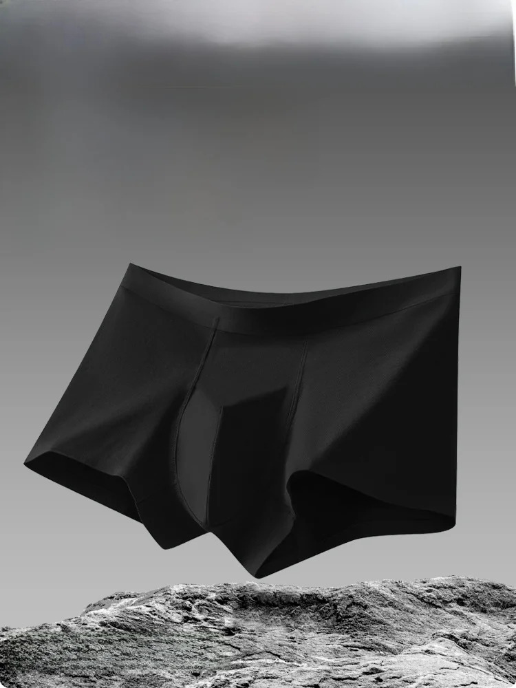 Catman Modal Men's Underwear Breathable Seamless Boxer Shorts Luxury Antibacterial High Elasticity Four Corner Briefs for Youth