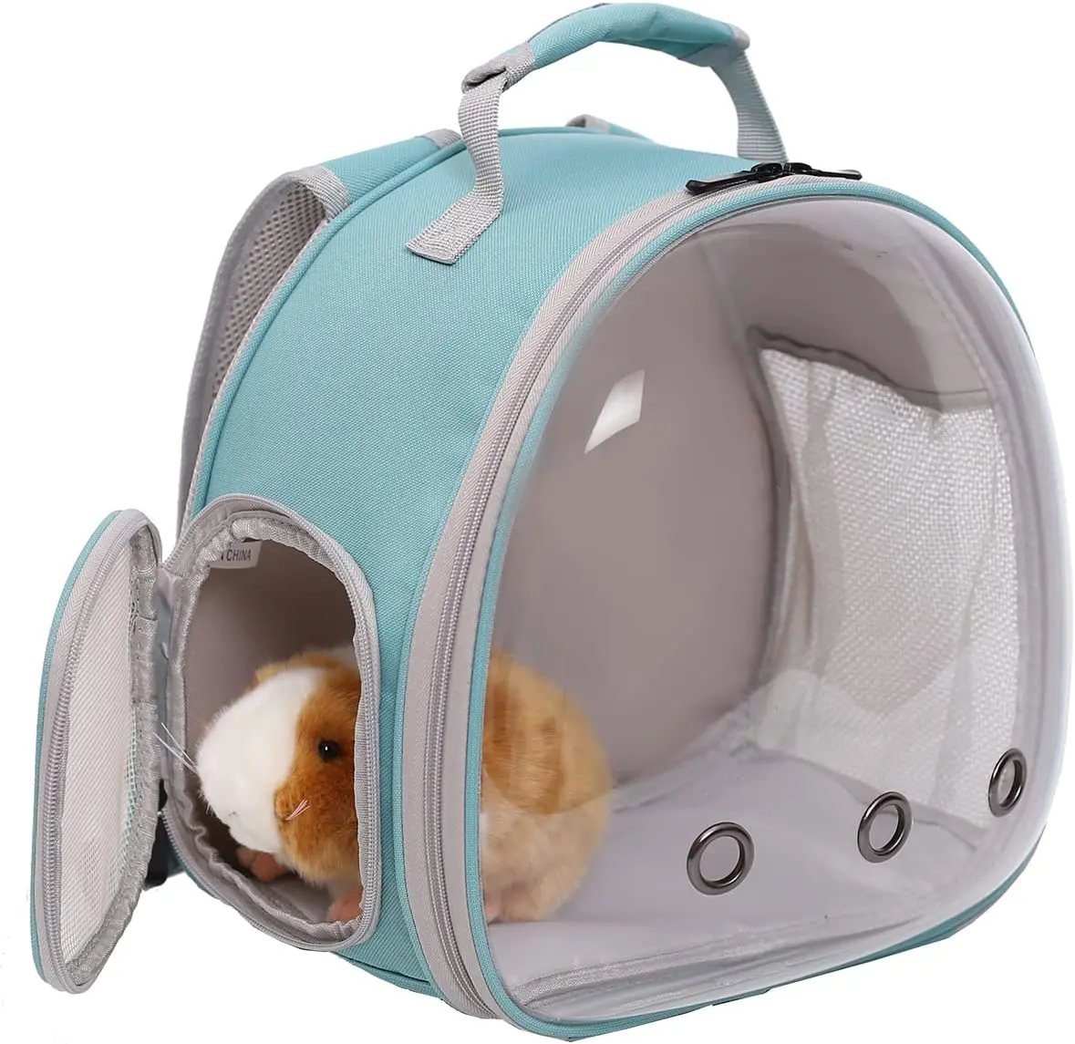 

Guinea Pig Backpack Carrier Space Capsule Clear Bubble Window Small Animal Reptile Bearded Carrier Backpack for Bird Dragon Rat