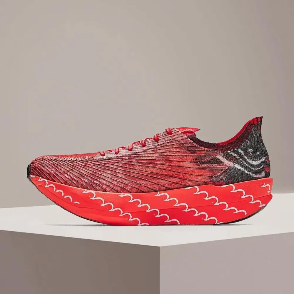 

Anta C202 G9 Men's Running Shoes – Comfortable, Non-Slip, Stylish & Versatile, Neon Red/Black/Classic Red 912625557-2