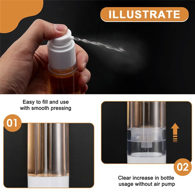 Pork-fine névoa sprays garrafa garrafas de plástico 30ml garrafa de configuração de maquiagem cosméticos vazios para água, perfume, óleos essenciais