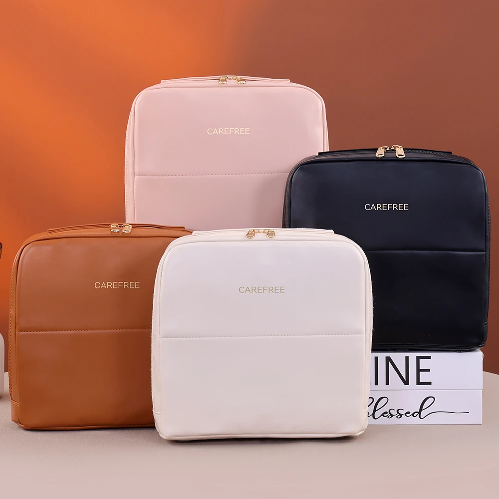 Tragbare Steh-Tasche für Reisen, Wasserdichte Toilettenartikel-Aufbewahrungstasche für Kosmetikartikel, Make-up-Organizer für Frauen – Detail 14