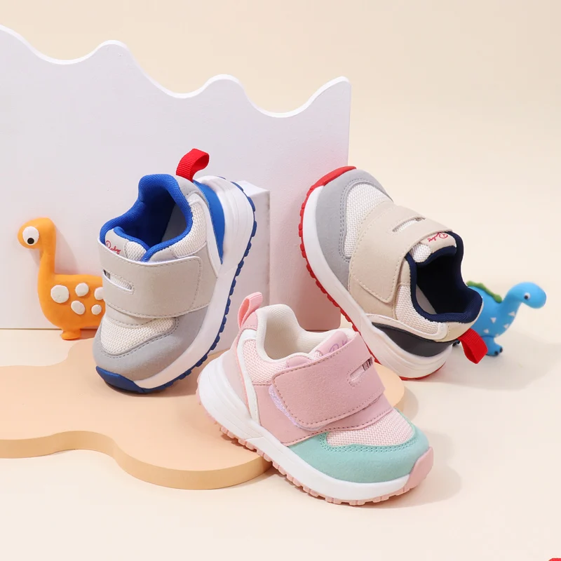 Kid Sneaker Spring and Autumn Style High Quality Rubber Sole Anti-slip Toddler Casual Prewalking Shoe 2024 New Baby Fashion BM08