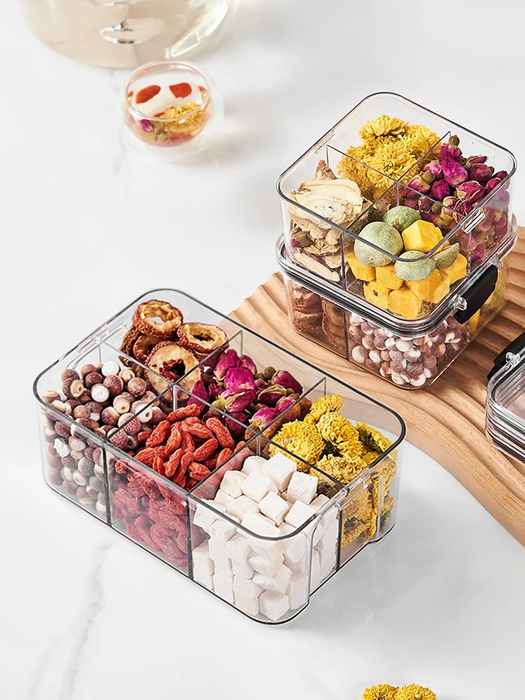 صندوق مقصورات تخزين المطبخ المنزلي، صناديق يومية بسيطة مقاومة للرطوبة، أطباق للوجبات الخفيفة المربعة بلون سادة لسطح المكتب