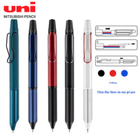 Uni Multi-function Ballpoint Pen SXE3-2503Three-color Ultra-fine Medium Oil Pen 0.28Mm Low Center of Gravity Stationery