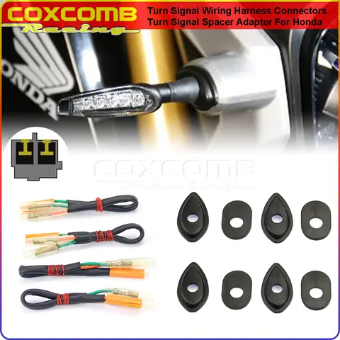 혼다 방향 지시등 스페이서 마커 와이어 어댑터 플러그 커넥터, 혼다 CB1100 CB400 CB650 CB CBR CBF NC VT VTX 650 750 1000