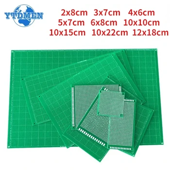 프로토타입 PCB 보드 프로토보드, 단면 회로 보드, 아두이노용 DIY 범용 브레드보드, 5x7cm, 6x8cm, 10x15cm, 10x22cm, 1 개